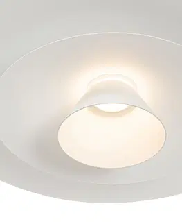 Zavesna svitidla Designové závěsné svítidlo bílé včetně LED 3 stupňové stmívatelné - Pauline