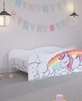 Dětské postele Nádherná pohádková dětská postel 140 x 70 cm My Little Ponny
