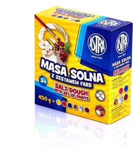 Hračky ASTRA - Modelovací solná hmota 450g + 6 barev, 324109001