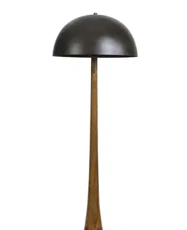Lampy Dřevěná stojací lampa Jovany oil - Ø50*155cm / E27 Light & Living 1865512 antik