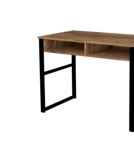 Psací stoly Sofahouse Designový psací stůl Takuma 150 cm vzor ořech