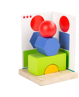 Hračky LUCY & LEO - Jednoduchá geometrie – dřevěná hra