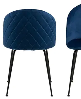 Židle Actona Jídelní židle Louise tmavě modrá
