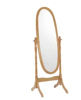 Zrcadla Stojanové zrcadlo 20124 masivní dřevo Tempo Kondela Dub