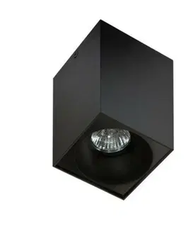 Moderní bodová svítidla Stropní bodové přisazené svítidlo AZzardo Hugo black AZ0826 GU10 1x50W IP20 hranaté černé