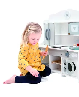 Dřevěné hračky Bino Dětská kuchyňka s pračkou 