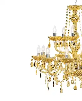 Svítidla LuxD 28429 Designový lustr Sabella 75 cm zlatý závěsné svítidlo