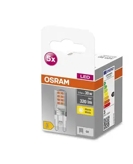 LED žárovky OSRAM OSRAM Base PIN LED kolík žárovka G9 2,6W 320lm 5ks