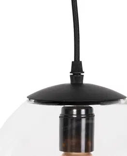 Zavesna svitidla Moderní závěsná lampa transparentní 20 cm - Pallon