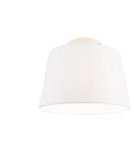 Stropni svitidla Moderní stropní svítidlo s bílým stínidlem 25 cm - Combi