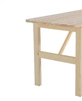 Zahradní stolky DEOKORK Masivní dřevěný zahradní stůl z borovice dřevo 22 mm