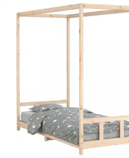 Dětské pokoje Dětská postel s nebesy Dekorhome 80 x 200 cm