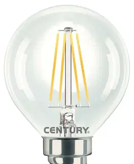 LED žárovky CENTURY LED FILAMENT MINI GLOBE ČIRÁ 6W E14 4000K 806Lm 360d 45x76mm IP20 CEN INH1G-061440