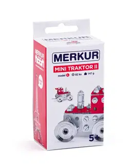 Hračky stavebnice MERKUR - Mini 54 - traktor s vlekem