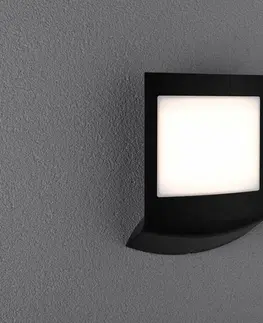 Chytré osvětlení PAULMANN LED venkovní nástěnné svítidlo Smart Home Zigbee Padea soumrakový senzor neláká hmyz IP44 198x71mm CCT 8,2W 230V antracit umělá hmota