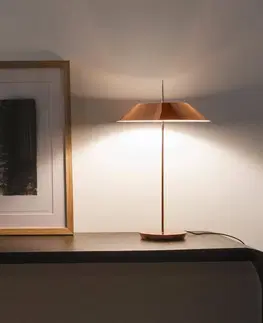 Stolní lampy Vibia Vibia Mayfair stolní lampa LED, lesklá měď