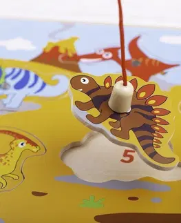 Dřevěné hračky Bigjigs Toys Dřevěná hra Chyť dinosaura!