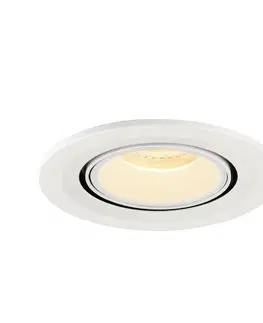 LED podhledová svítidla SLV BIG WHITE NUMINOS GIMBLE S zápustné stropní svítidlo bílé 3000 K 55° 1005901