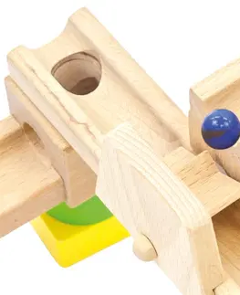 Dřevěné hračky BINO 82071 Kuličková dráha 40 ks