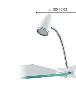 LED stolní lampy EGLO Skřipcové bodové svítidlo RICCIO 1 94329