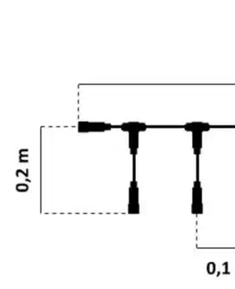 Příslušenství DecoLED T rozbočovač - 11 výstupů, bílý