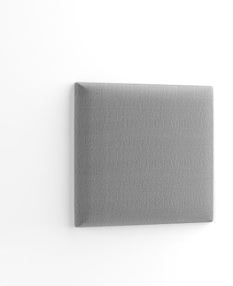 Postele Dekorační nástěnný panel MATEO 40x40 cm, světle šedá