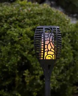 Solární světla STAR TRADING Solární lampa LED Flame, tři možnosti použití, 54 cm