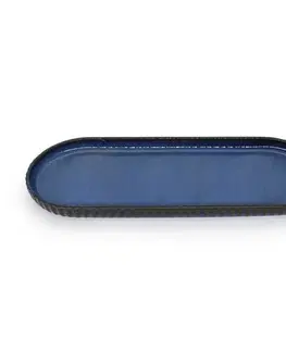 Talíře Toro Kameninový oválný talíř, 36 x 13,5 cm, modrá