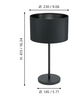 Lampy na noční stolek EGLO Stolní svítidlo MASERLO 1 99045