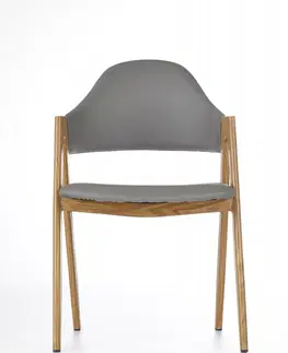 Židle HALMAR Designová židle Meno šedá