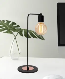 Lampy a lampičky Stolní lampa HARPUT černá měděná