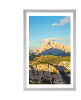 Příroda Plakát s paspartou nádherný výhled z hor