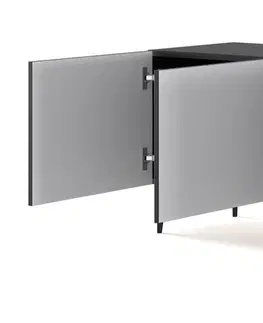 TV stolky ARTBm TV stolek RAVENNA B 3D 150 | černá matná Provedení: Černý mat / černá podnož