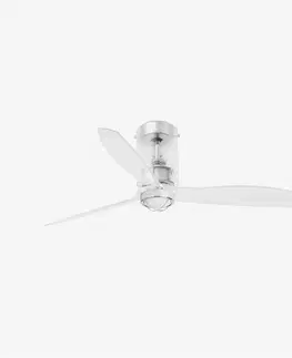 Ventilátory FARO MINI TUBE FAN M LED, transparentní, stropní LED ventilátor s DC motorem