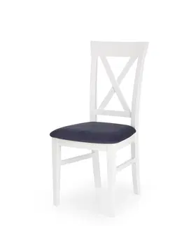 Židle HALMAR Jídelní židle Bergem bílo-šedá