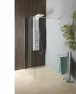 Koupelnový nábytek GEDY HI31 Hibiscus stojan s držákem ručníků, stříbrná