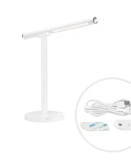 LED stolní lampy BRILONER USB LED nástěnná a stolní lampa, 37 cm, 1,5 W, bílé BRILO 7384-016