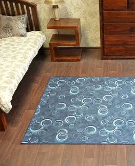 Koberce a koberečky Dywany Lusczow Kusový koberec DROPS Bubbles šedo-modrý, velikost 350x500