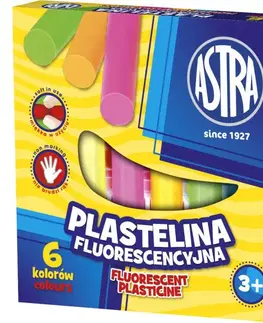 Hračky ASTRA - Plastelína Fluo 6 barev