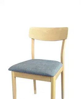 Židle Kasvo VANDA židle bělený dub/ látka šedá FX