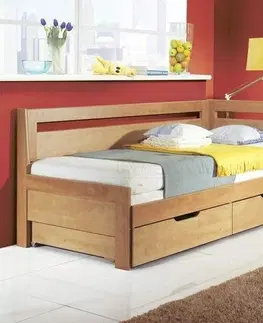 rozkládací Rozkládací postel s úložným prostorem TANDEM KLASIK pravá