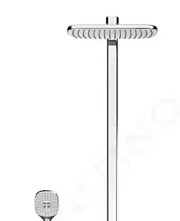 Sprchy a sprchové panely HANSA Emotion Sprchový set Wellfit s termostatem, 360x220 mm, antracit/chrom 5865017284