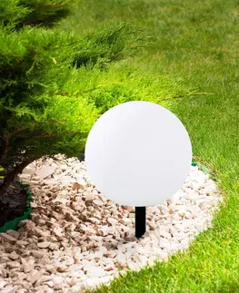 Solární světla Lindby Dekorativní solární LED svítidlo ve tvaru koule