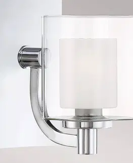 Nástěnná svítidla QUOIZEL Nástěnné svítidlo Kolt IP44 s dvojitým skleněným stínidlem, s jedním