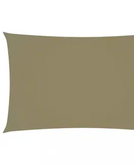 Stínící textilie Stínící plachta obdélníková 5 x 8 m oxfordská látka Dekorhome Šedohnědá taupe