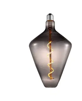 Stmívatelné LED žárovky Lucande Lucande LED žárovka E27 4W Ø15cm 1800K smoke