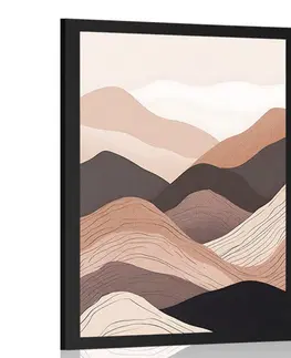 Abstraktní tvary Plakát abstraktní tvary hory