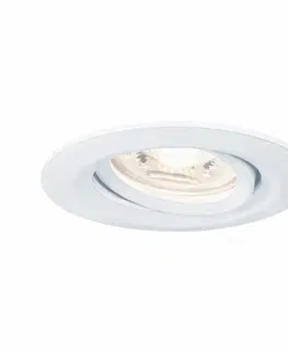 Bodovky do podhledu na 230V PAULMANN LED vestavné svítidlo Nova mini výklopné 1x4W 2700K bílá mat 230V 942.92