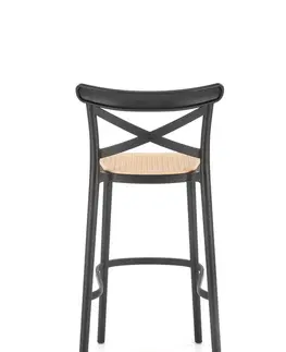 Barové židle HALMAR Barová židle H111 černá