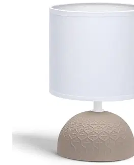 Lampy  B.V.  - Stolní lampa 1xE14/40W/230V hnědá/bílá 